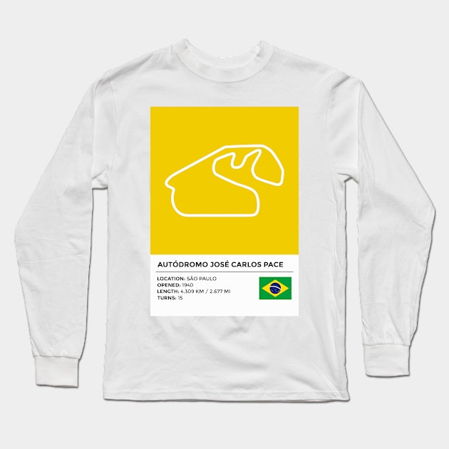 Autódromo José Carlos Pace [info] Long Sleeve T-Shirt by sednoid